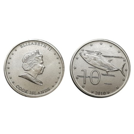 Insulele Cook 2010 - 10 cents UNC