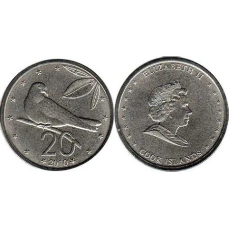 Insulele Cook 2010 - 20 cents UNC
