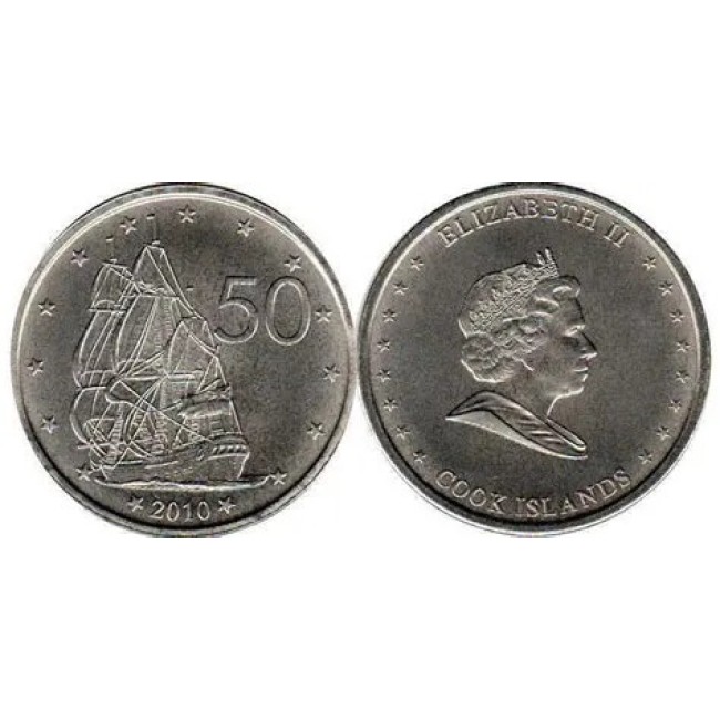 Insulele Cook 2010 - 50 cents UNC