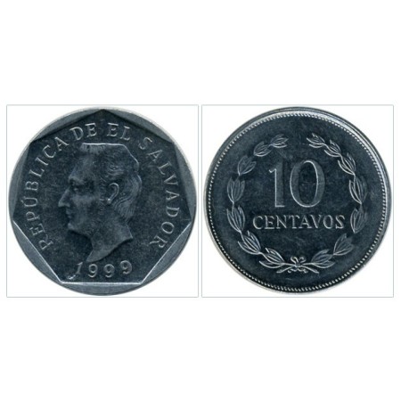 El Salvador 1999 - 10 centavos UNC
