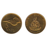 Vanuatu 1999 - 5 vatu UNC