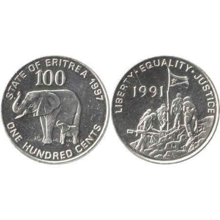 Eritrea 1997 - 100 cents UNC