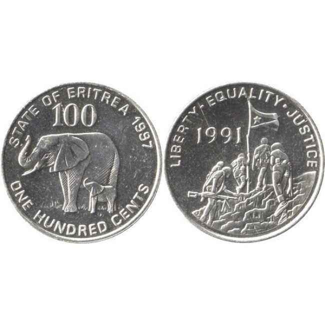 Eritrea 1997 - 100 cents UNC