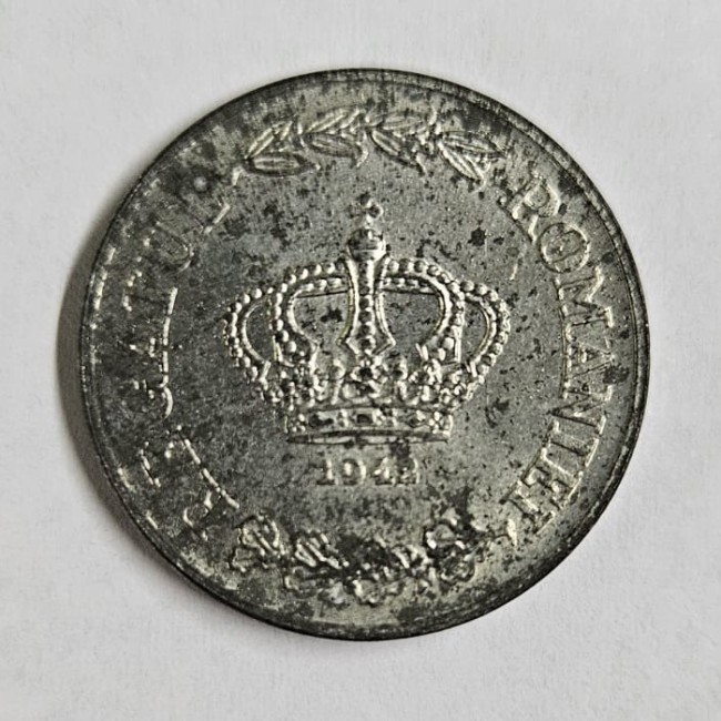 Romania 1942 - 5 lei, aproape necirculata, luciu