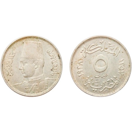 Egipt 1938 - 5 milliemes aUNC