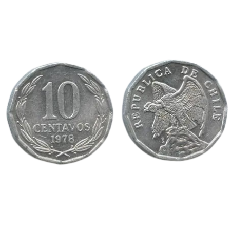 Chile 1978 - 10 centavos UNC