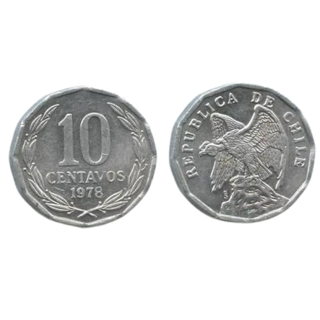 Chile 1978 - 10 centavos UNC