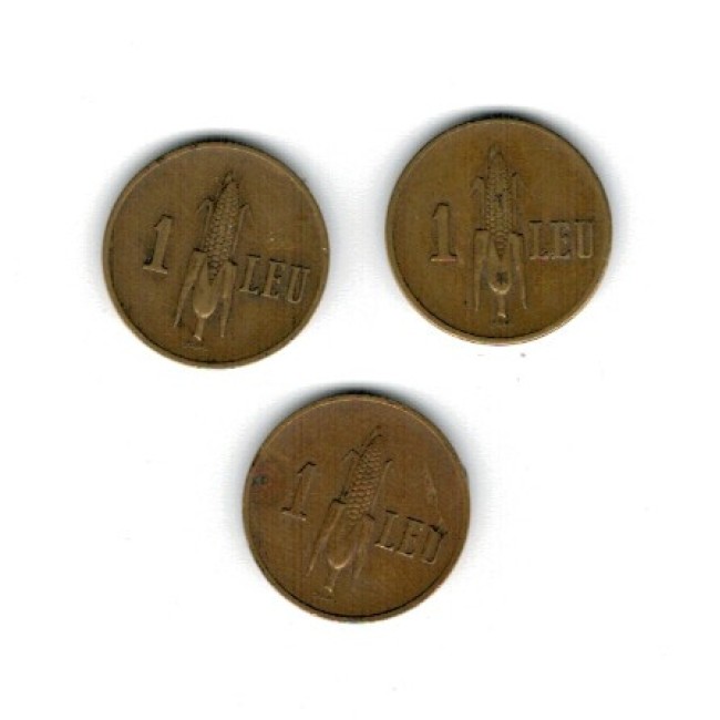 Romania - Lot 1 leu 1938, 1939, 1940, circulate