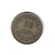 Romania 1873 - 50 bani, Ag, circulat