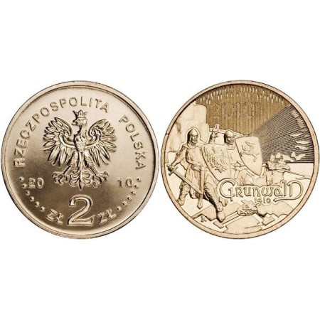 Polonia 2010 - 2 zloty, Bătălia de la Grunwald, UNC