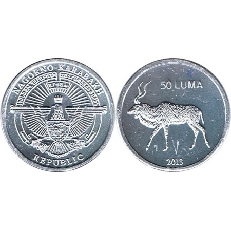 Nagorno Karabakh 2013 - 50 luma, antilopa, UNC