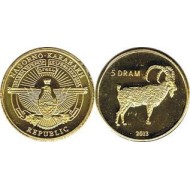 Nagorno Karabakh 2013 - 5 dram, capra, UNC