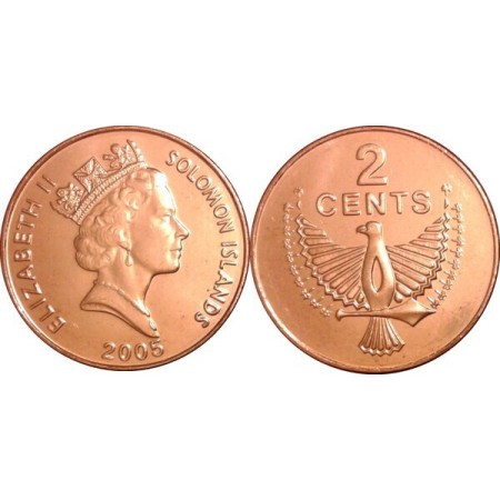 Insulele Solomon 2005 - 2 cents UNC