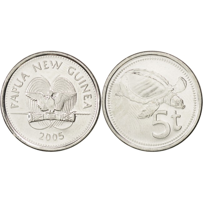 Papua New Guinea 2005 - 5 toea UNC