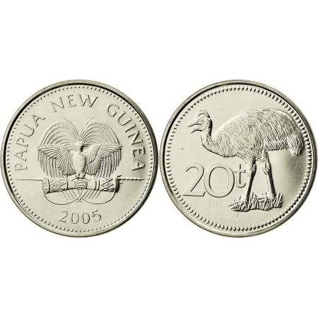 Papua New Guinea 2005 - 20 toea UNC