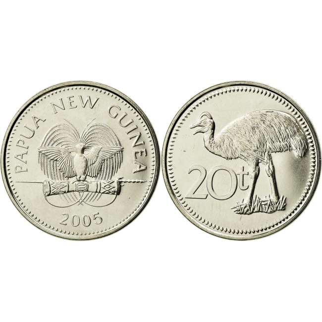 Papua New Guinea 2005 - 20 toea UNC
