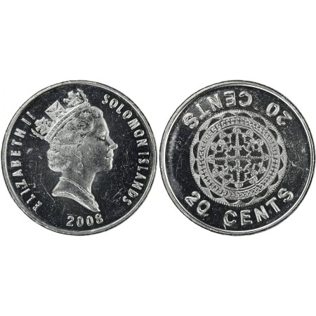 Insulele Solomon 2008 - 20 cents UNC