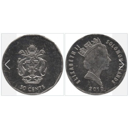 Insulele Solomon 2010 - 50 cents UNC