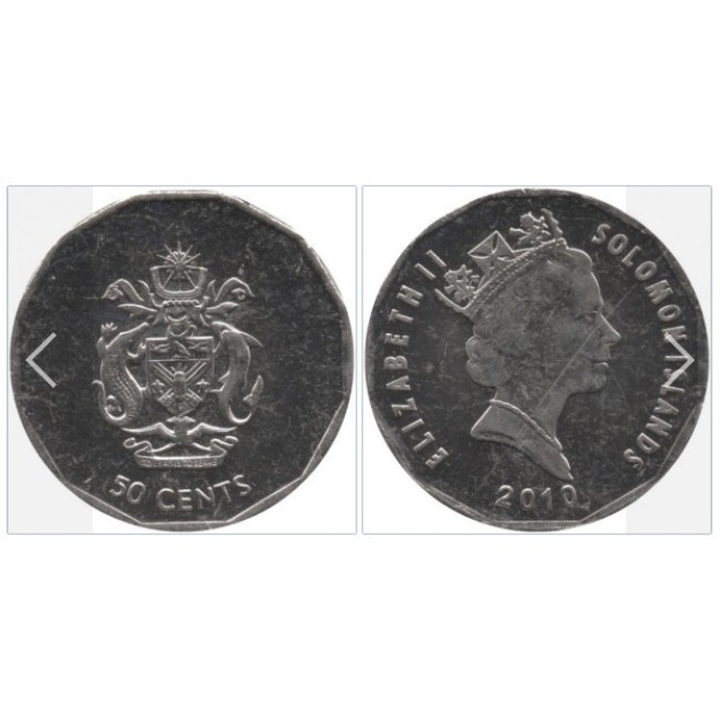 Insulele Solomon 2010 - 50 cents UNC