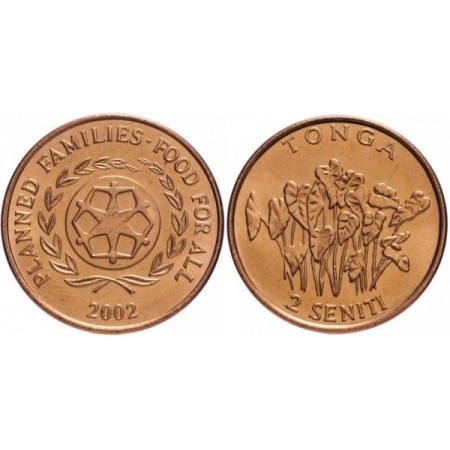Tonga 2002 - 2 seniti, FAO, UNC