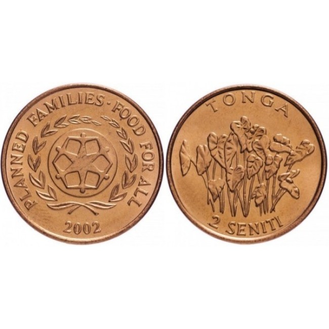 Tonga 2002 - 2 seniti, FAO, UNC