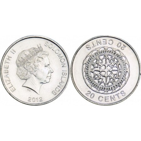 Insulele Solomon 2012 - 20 cents UNC