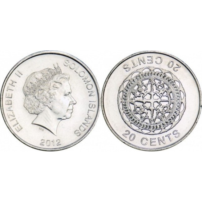Insulele Solomon 2012 - 20 cents UNC