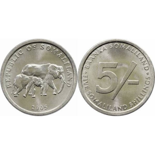 Somaliland 2005 - 5 shillings UNC