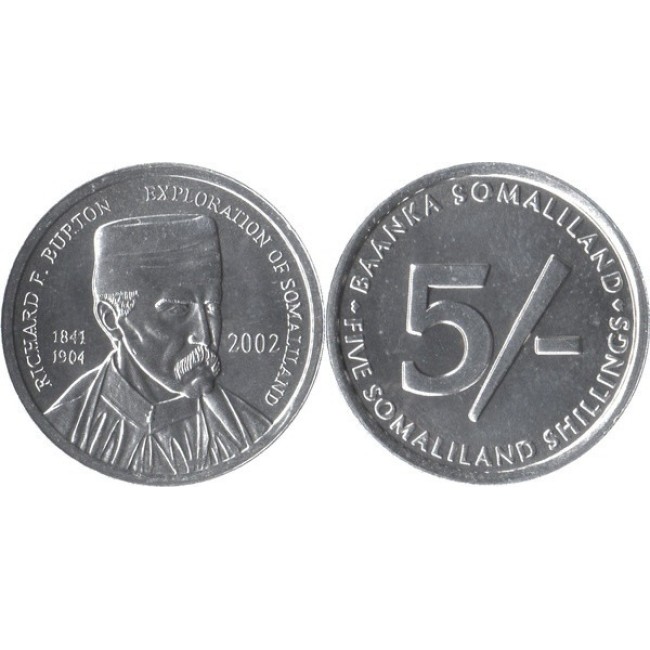 Somaliland 2002 - 5 shillings UNC