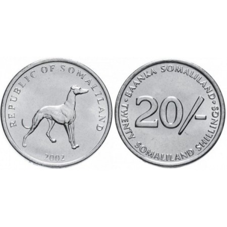 Somaliland 2002 - 20 shillings UNC