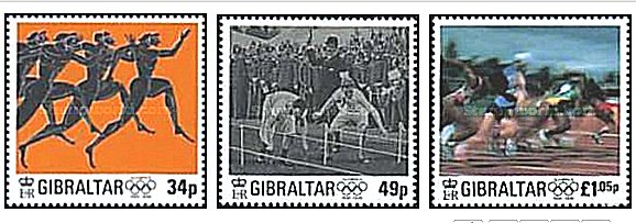 Gibraltar 1996 - Jocurile Olimpice, serie neuzata