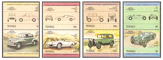 Tuvalu 1984 - automobile, serie neuzata