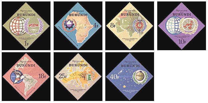 Burundi 1965 - Co-operation Year, serie neuzata