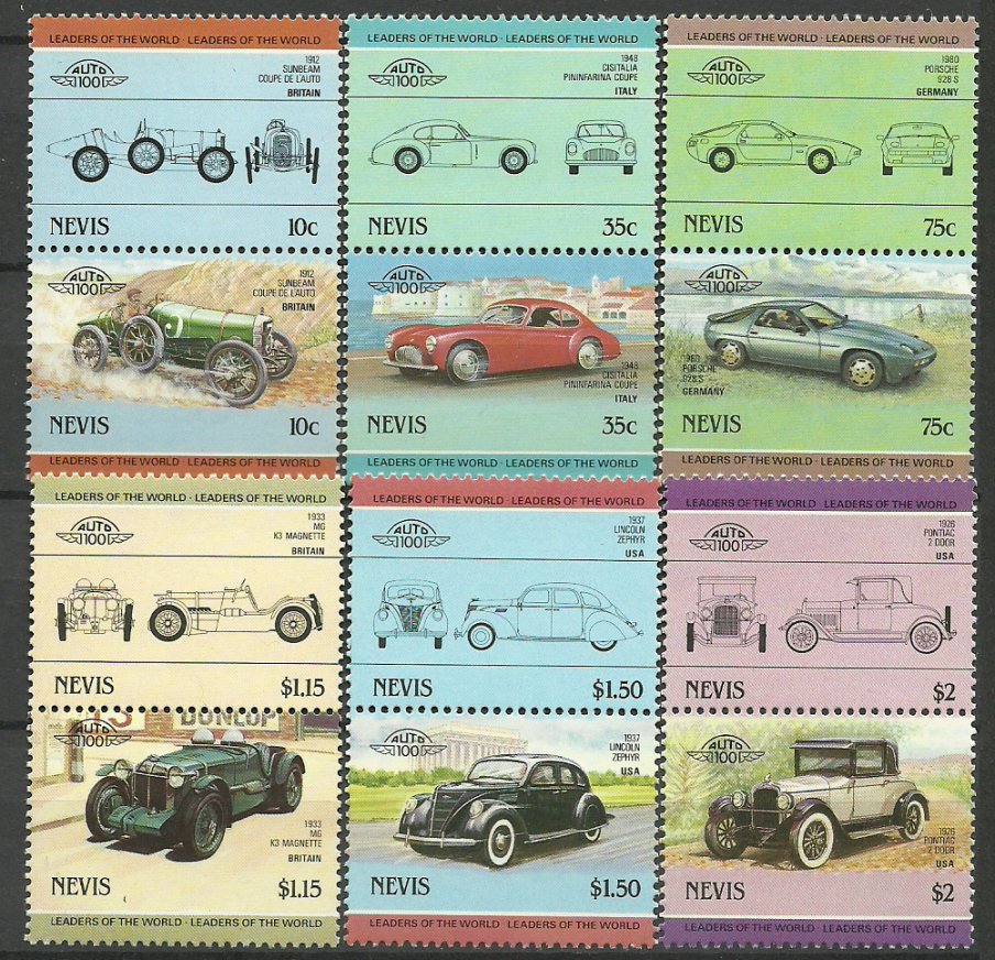 Nevis 1985 - Automobile, serie neuzata