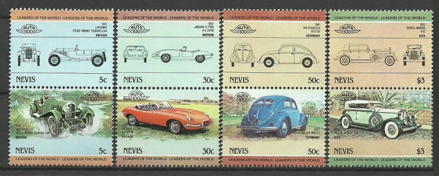 Nevis 1984 - Automobile, serie neuzata