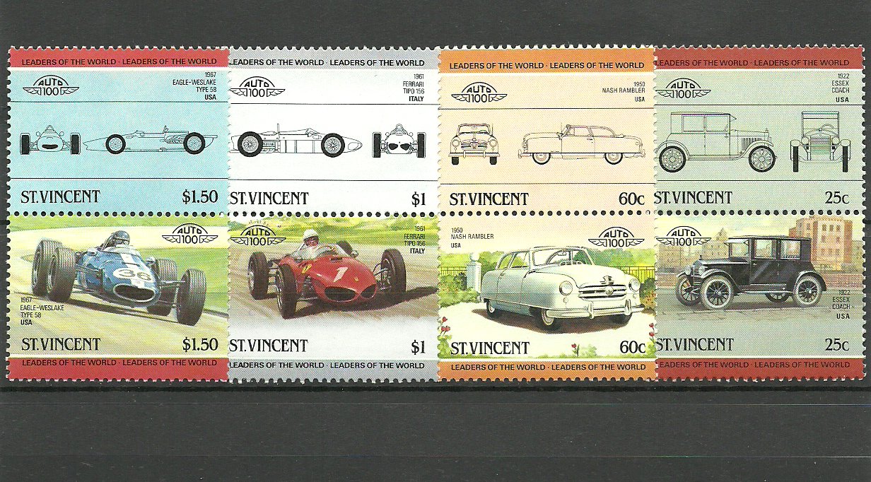 St Vincent 1985 - Automobile de epoca, serie neuzata