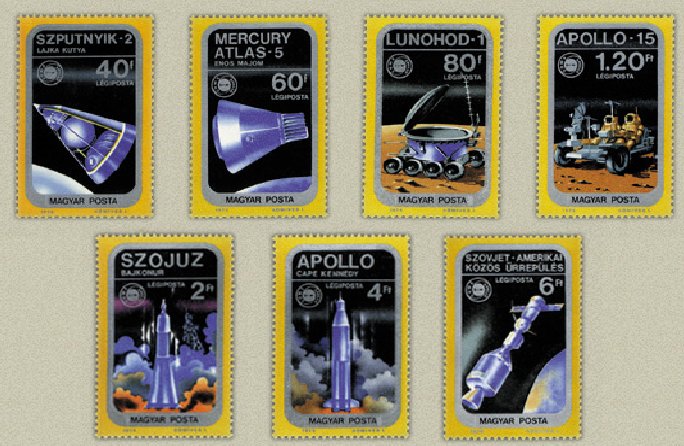 Ungaria 1975 - Apollo-Soiuz, cosmonautica, serie neuzata