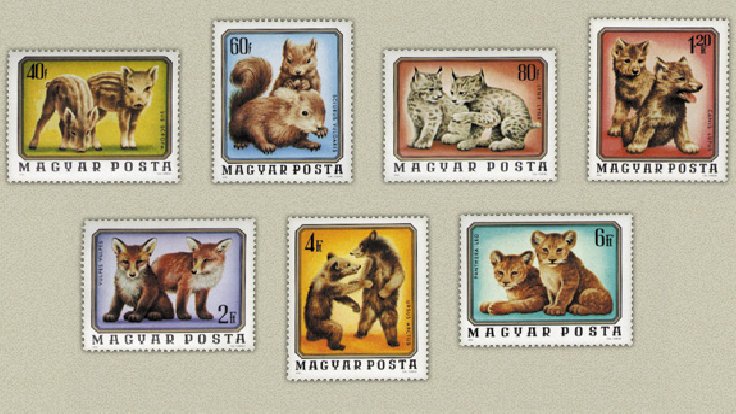 Ungaria 1976 - Pui de animale, serie neuzata