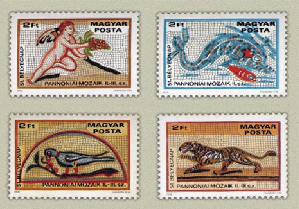Ungaria 1978 - Mozaicuri, ziua marcii postale, serie neuzata