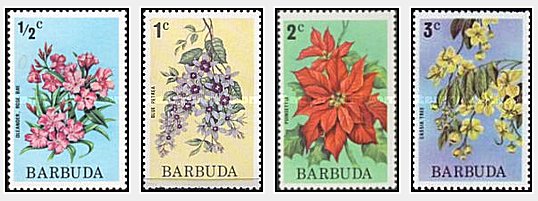 Barbuda 1975 - Flori, flora, serie neuzata