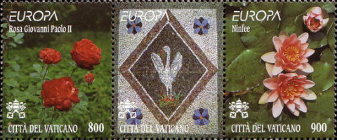 Vatican 1999 - Europa, flori, serie neuzata