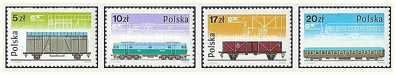 Polonia 1985 - Trenuri, serie neuzata
