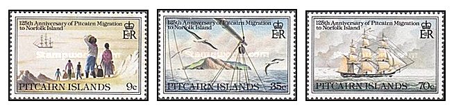 Pitcairn Islands 1981 - 125th anniv. migration to Norfolk, serie