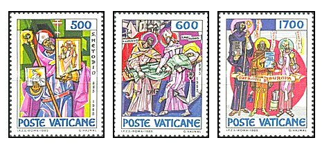 Vatican 1985 - Sf. Methodius, serie neuzata