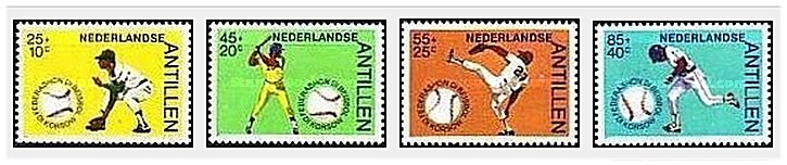 Antilele Olandeze 1984 - Baseball, sport, serie neuzata