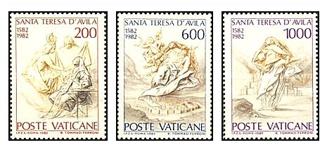 Vatican 1982 - St. Theresia of Avila, serie neuzata