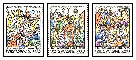 Vatican 1990 - Sf. Willibrord, serie neuzata