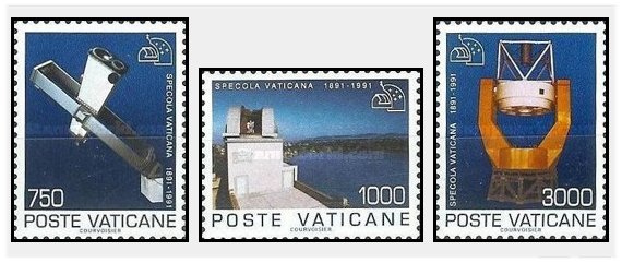 Vatican 1991 - Observatorul din Vatican, serie neuzata