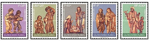 Luxemburg 1971 - Craciun, Caritas, serie neuzata
