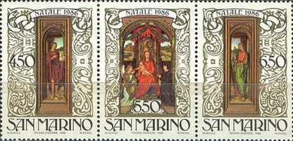 San Marino 1986 - Craciun, serie neuzata